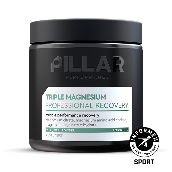 PILLAR Triple Magnesium Powder - Lemon Lime [200g]