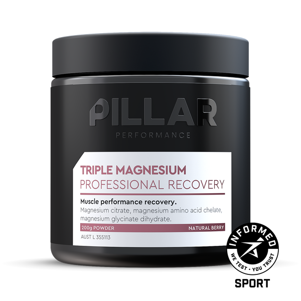PILLAR Triple Magnesium Powder - Natural Berry [200g]