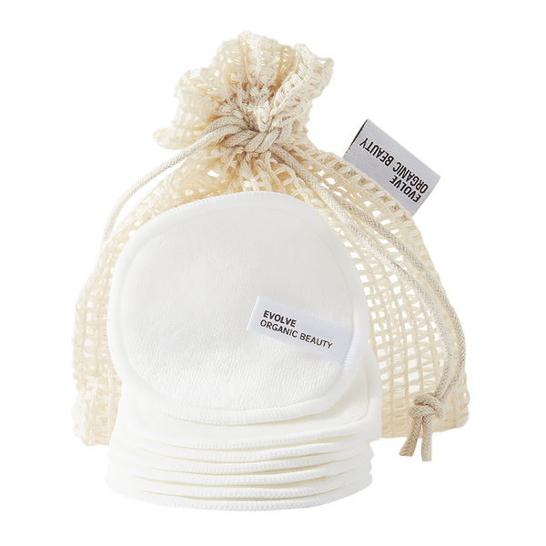 Evolve Bamboo Reusable Makeup Remover Pads 竹纖維卸妝棉 [7pcs]