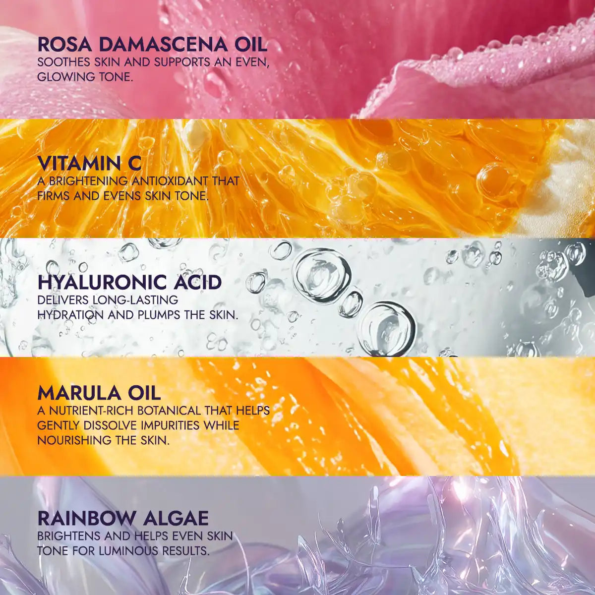 ALTEYA Organic Rose Oil + Vitamin C Balancing Cleanser 有機玫瑰彩虹藻水潤潔面乳 [120ml]