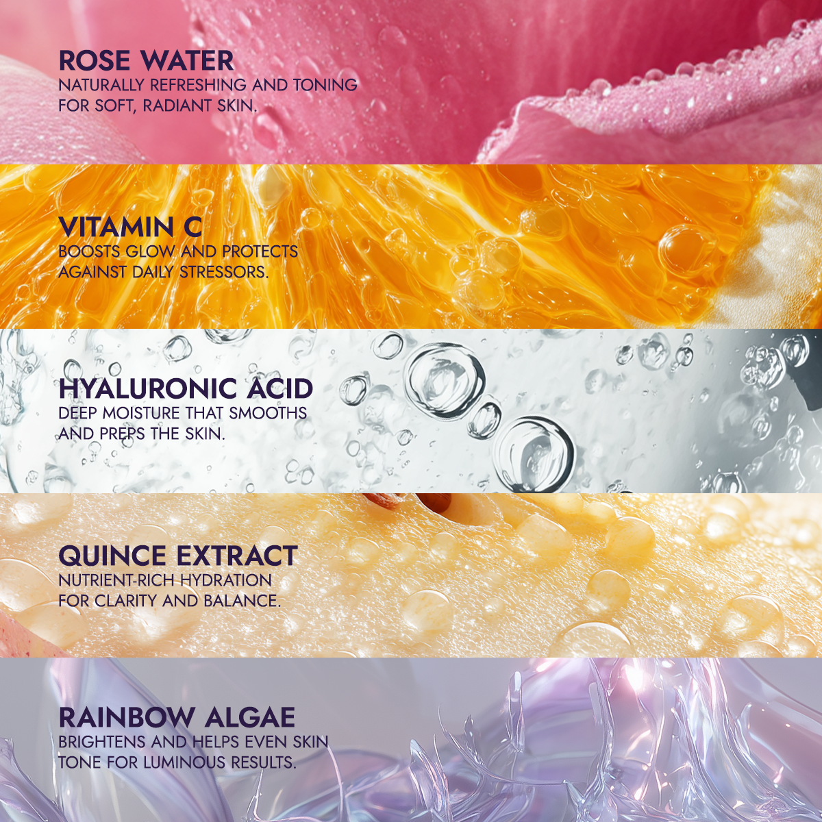 ALTEYA Vitamin C + Hyaluronic Acid Rose Water Hydro Toner 有機玫瑰彩虹藻保濕爽膚水 [120ml]