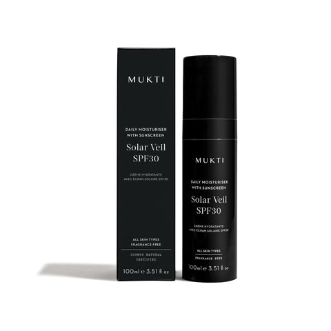 MUKTI Daily Moisturizer SPF30 Solar Veil 有機維C抗藍光潤色防曬乳SPF30 [100ml]