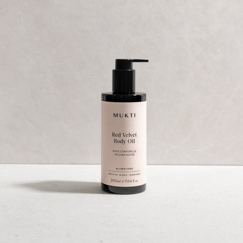 MUKTI Red Velvet Body Oil 茄紅素絲絨身體油 [200ml]
