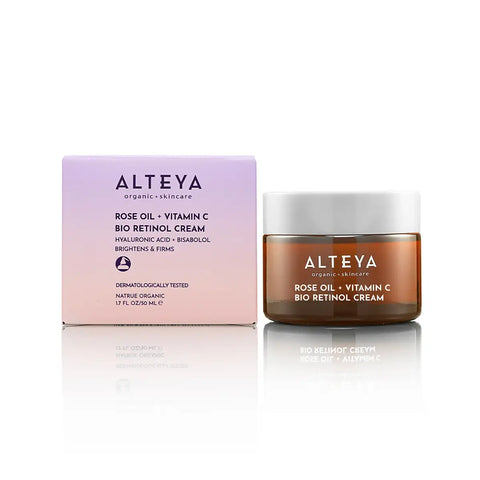 ALTEYA Organic Rose Oil + Vitamin C Bio Retinol Cream 有機玫瑰彩虹藻抗老去黃面霜[50ml]