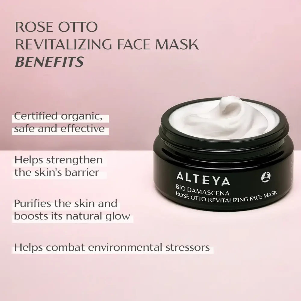 ALTEYA Bio Damascena Rose Otto Revitalizing Face Mask 有機奧圖玫瑰排毒去黃面膜 [50ml]