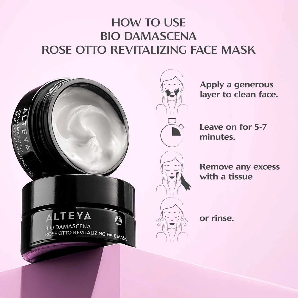 ALTEYA Bio Damascena Rose Otto Revitalizing Face Mask 有機奧圖玫瑰排毒去黃面膜 [50ml]