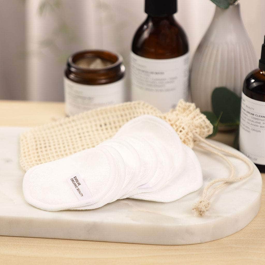 Evolve Bamboo Reusable Makeup Remover Pads 竹纖維卸妝棉 [7pcs]