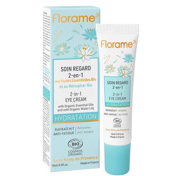 FLORAME Hydratation 2 - in - 1 Eye Cream 有機睡蓮雙重保濕眼霜 [15ml] - MINT Organics