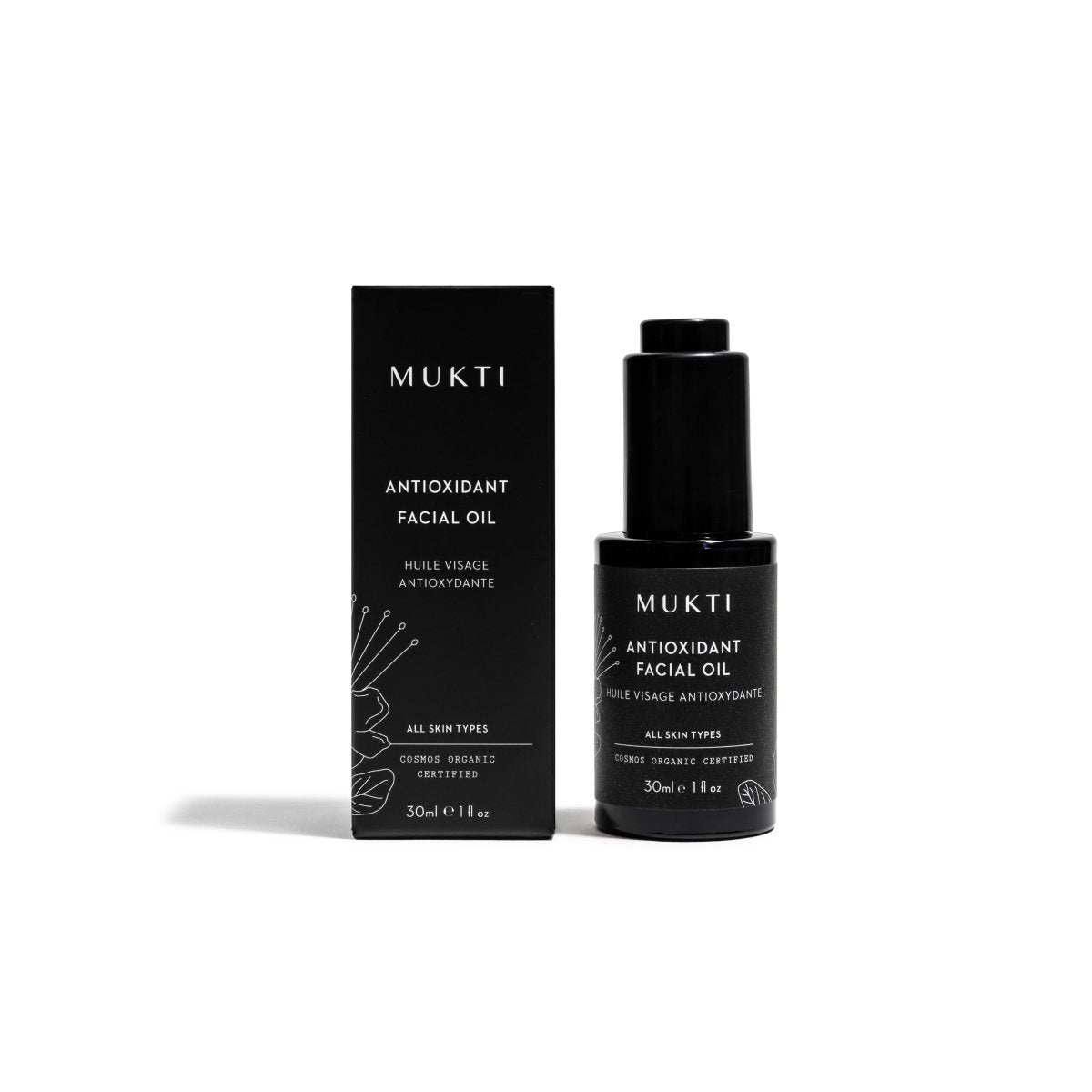 MUKTI Antioxidant Facial Oil 有機抗氧化面部精華油 [30ml] - MINT Organics