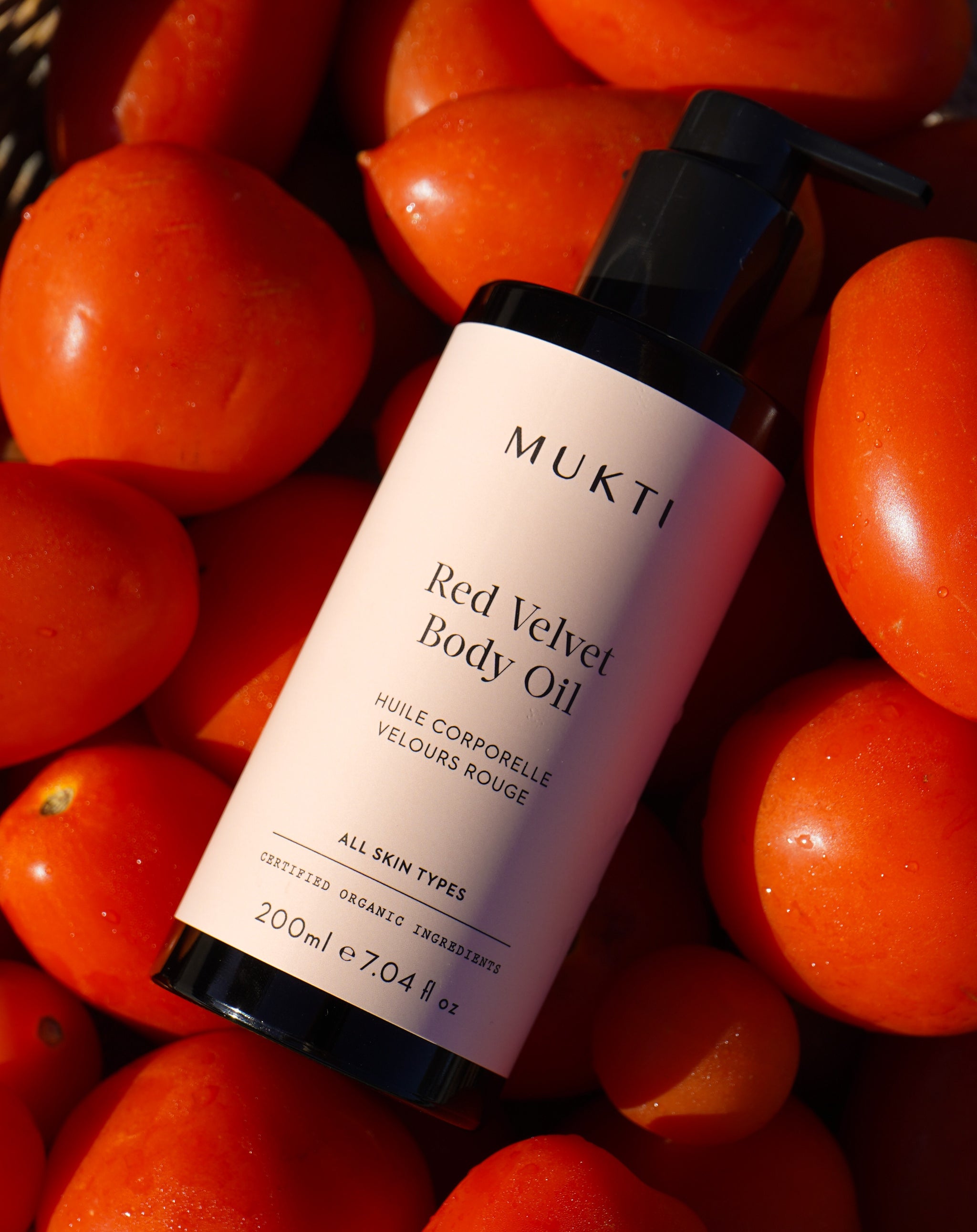 MUKTI Red Velvet Body Oil 茄紅素絲絨身體油 [200ml]