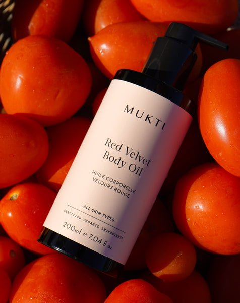 MUKTI Red Velvet Body Oil 茄紅素絲絨身體油 [200ml]