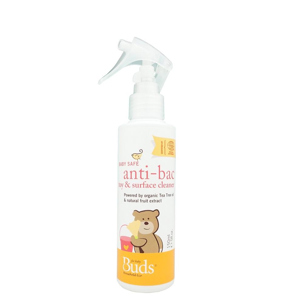 BUDS Baby Safe Anti-Bac Toy & Surface Cleaner 天然免沖水玩具清潔噴霧 [150ml] - MINT Organics