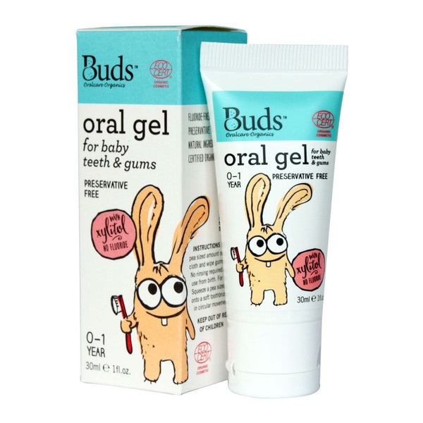 BUDS Oral Gel for Baby Teeth & Gums 潔齒啫喱 (0-1歲) [30ml] - MINT Organics