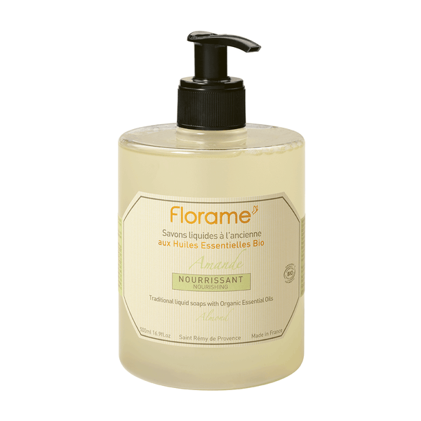 FLORAME Traditional Liquid Soap - Almond 傳統有機肥皂液 (杏仁) [500ml] - MINT Organics