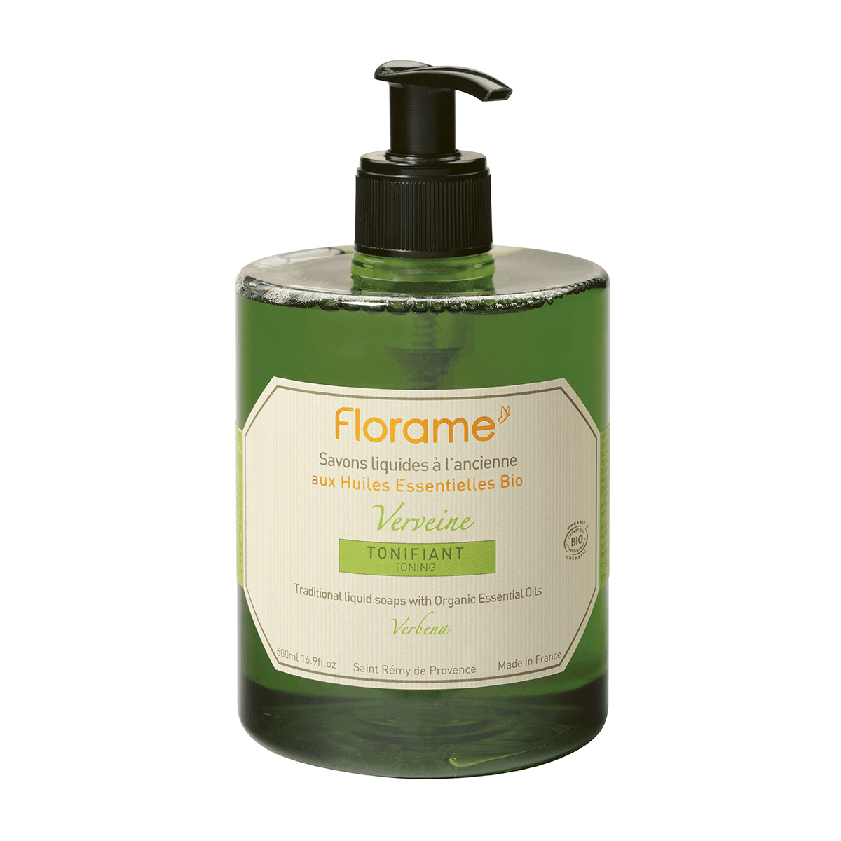 FLORAME Traditional Liquid Soap - Verbena 傳統有機肥皂液 (馬鞭草) [500ml] - MINT Organics