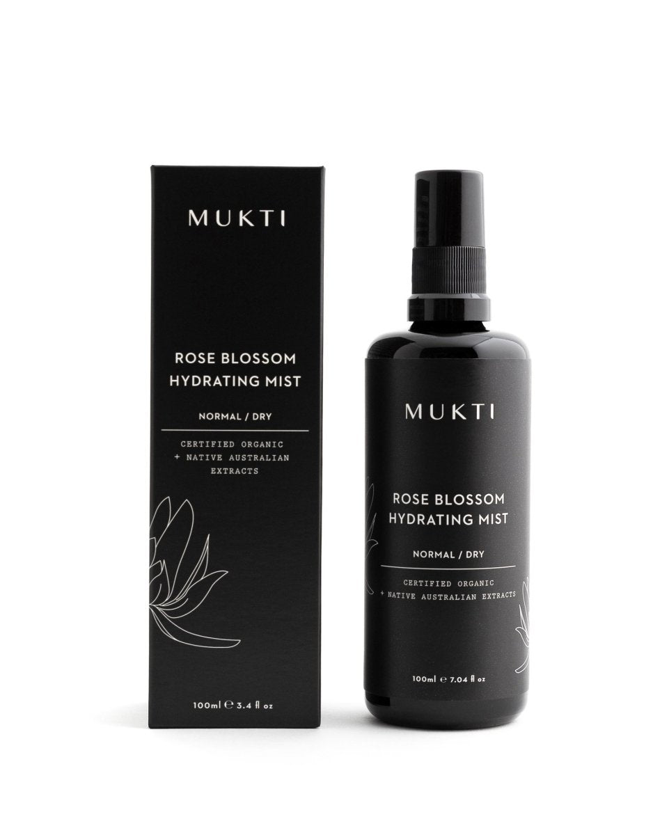 MUKTI Rose Blossom Hydrating Mist [100ml] - MINT Organics