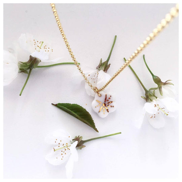 NATACHA PLANO Sakura: Pink / White Necklace - MINT Organics