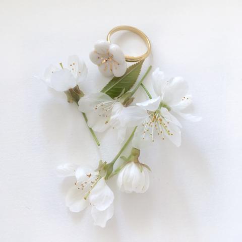 NATACHA PLANO Sakura: Pink / White Ring - MINT Organics