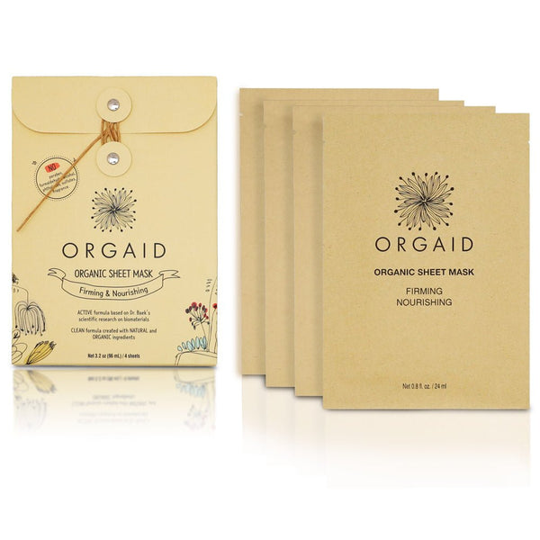 ORGAID Firming & Nourishing Organic Sheet Mask 緊緻滋養有機面膜 [4pcs] - MINT Organics