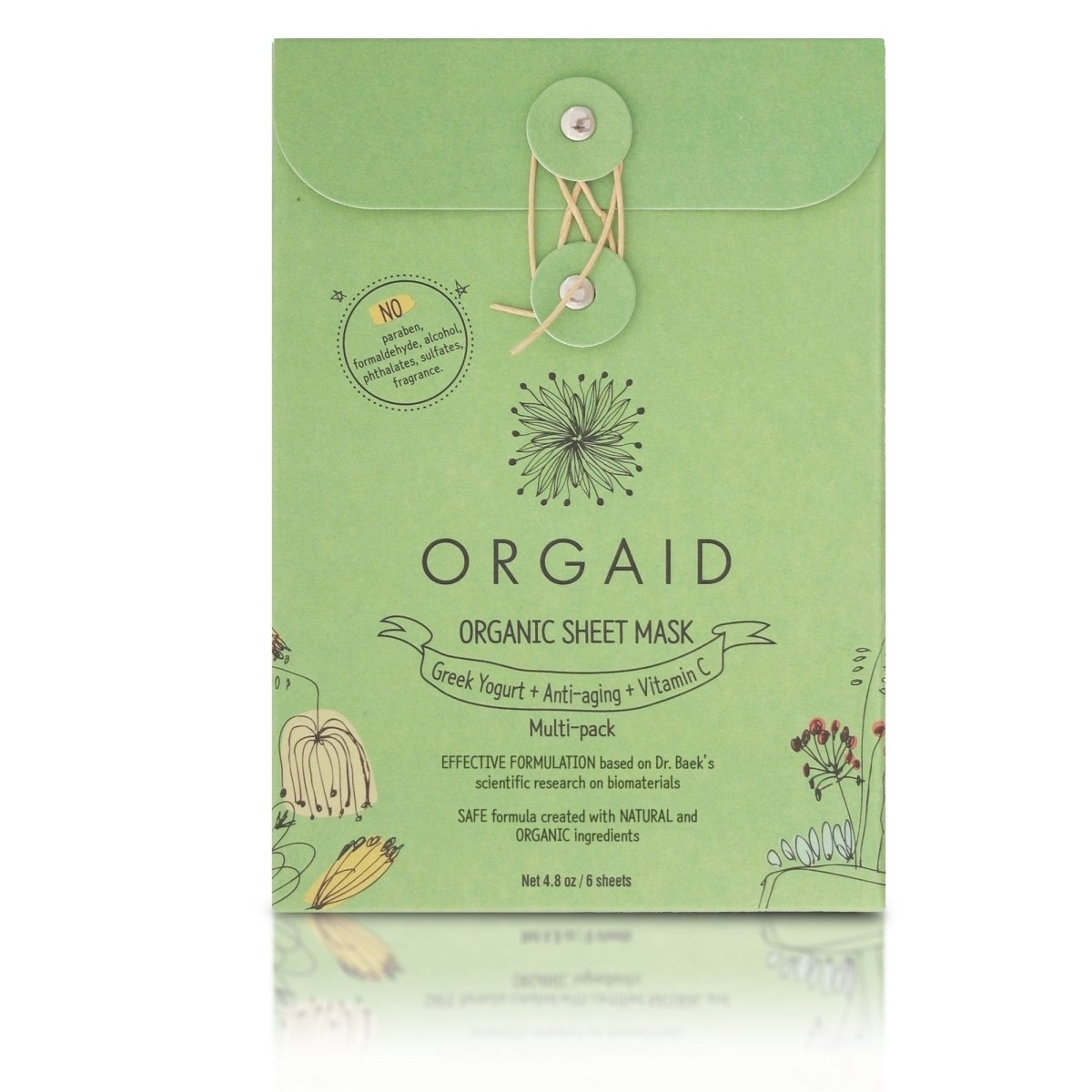 ORGAID Multi-pack Organic Sheet Mask 全方位修護有機面膜 [6pcs] - MINT Organics