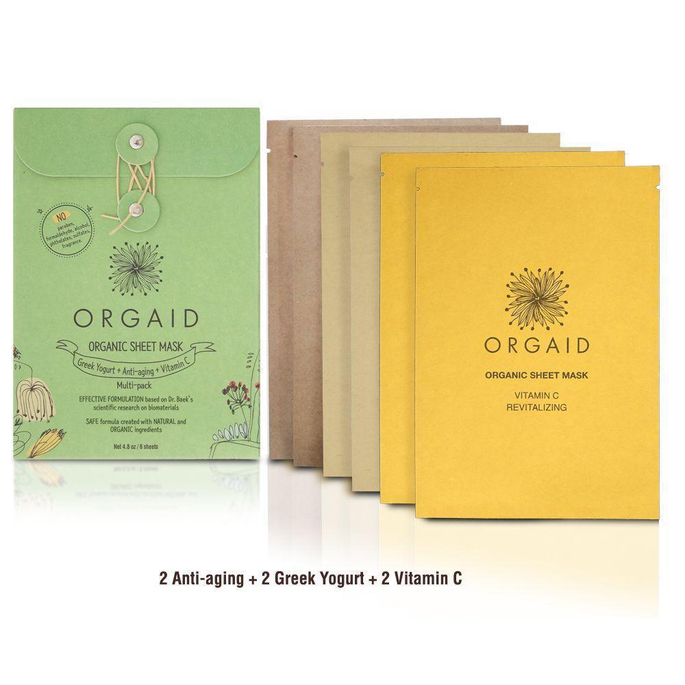 ORGAID Multi-pack Organic Sheet Mask 全方位修護有機面膜 [6pcs] - MINT Organics